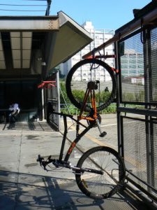 Brazil - Sao Paulo - bike rack at one of