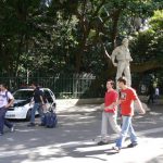 Brazil - Sao Paulo - strolling along Avenida Paulista past