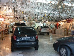 Brazil - Sao Paulo - cars parked in a lighting