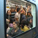 Brazil - Sao Paulo - subway system at rush hour