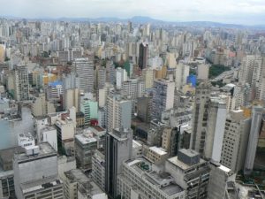 Brazil - Sao Paulo - view north from Edificio Italia