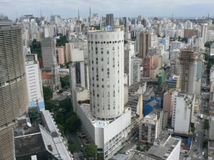 Brazil - Sao Paulo - view west from Edificio Italia