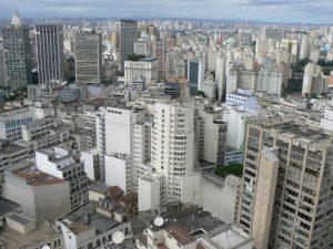 Brazil - Sao Paulo - view south from Edificio Italia