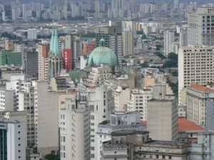 Brazil - Sao Paulo - view east from Edificio Italia