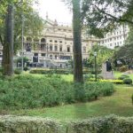 Brazil - Sao Paulo - Plaza Ramos with municipal theatre