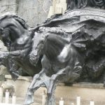 Brazil - Sao Paulo - Plaza Ramos horse statue details