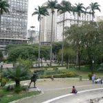 Brazil - Sao Paulo - looking from municipal theatre across