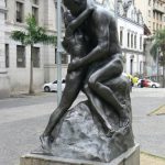 Brazil - Sao Paulo - controversial statue of a Caucasian