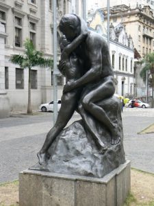 Brazil - Sao Paulo - controversial statue of a Caucasian