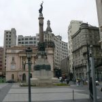 Brazil - Sao Paulo - Patio do Colegio statue commemorating