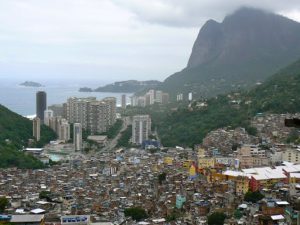 View of Rio de Janeiro from Rocinha slum