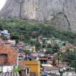 View of Rocinha slum that backs up against the rock