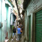 Narrow walkway inside Rocinha