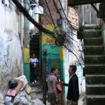 Alleyway in Rocinha with tangled wires