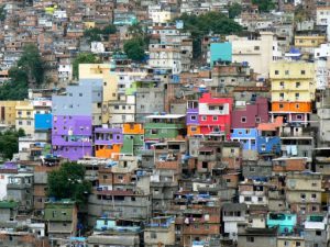 Colorful outcrops in Rocinha