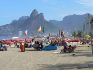 Brazil - Rio - Ipanema Beach looking south toward Pedra