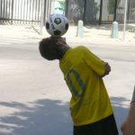 Brazil - Rio - Copacabana; street entertainer