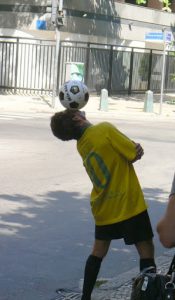 Brazil - Rio - Copacabana; street entertainer