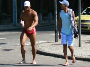 Brazil - Rio - Ipanema Beach is famous for its