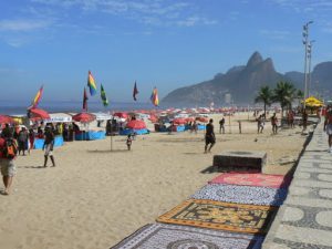 Brazil - Rio - Ipanema Beach looking south toward Pedra