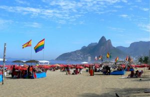 Brazil - Rio - Ipanema Beach looking south toward Pedra