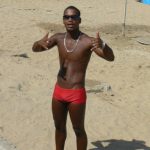 Brazil - Rio - Ipanema Beach sun guy