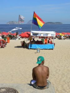 Brazil - Rio - Ipanema Beach; gay section
