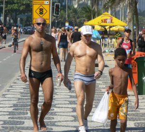 Brazil - Rio - Ipanema Beach is famous for its