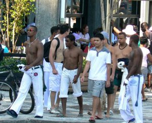 Brazil - Ipanema Beach; Every Sunday, the roadway closest to