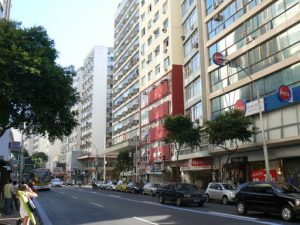 Brazil - Rio - Ipanema central with shops and apartments