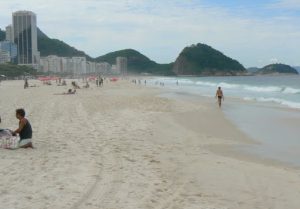 Brazil - Rio - Copacabana Beach is north of Ipenema