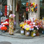 Brazil - Rio City - Centro area Saara neighborhood bazaar, floral