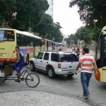 Brazil - Rio City - Centro area cobblestone streets and