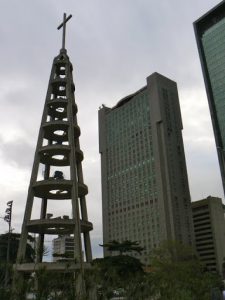 Brazil - Rio City - Centro area, cathedral steeple  and