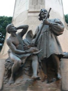 Brazil - Rio City - Centro area, memorial statue on