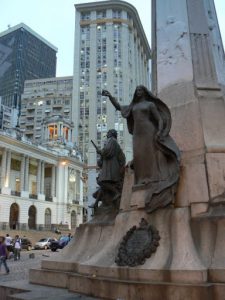 Brazil - Rio City - Centro area, memorial statue on