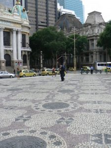 Brazil - Rio City - Centro area, decorative walkway on