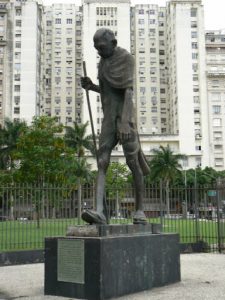 Brazil - Rio City - Centro area Gandhi statue