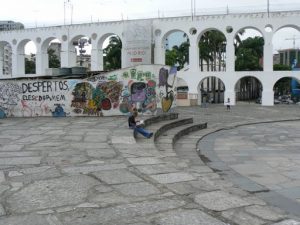 Brazil - Rio City - Centro area trolley viaduct arches