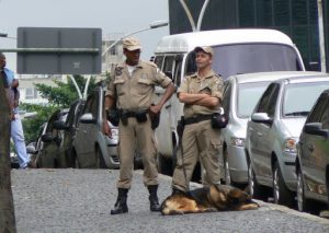Brazil - Rio City - Centro area police