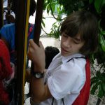 Brazil - Rio City - Centro student on trolley