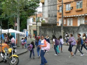 Brazil - Rio City - Santa Terese area students after