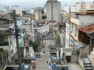 Brazil - Rio City - Santa Terese area steep narrow
