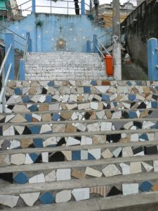 Brazil - Rio City - Santa Terese area tiled steps