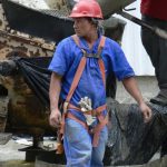 Brazil - Rio City - Centro area construction worker