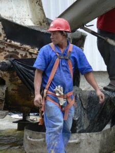 Brazil - Rio City - Centro area construction worker