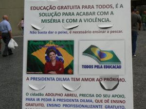 Brazil - Rio City - image of president Rousseff