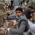 Yemen - Injured fighters receiving care in makeshift center (photo credit: