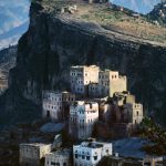 Yemen - Enormous rock outcrop provides shelter and lookout for