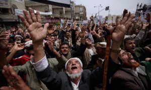 Yemen - Thousands of protesters against the corrupt government 2011 (photo